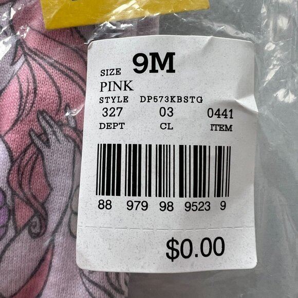 Disney Princesses Baby Girls' Snug Fit Union Suit Pink 9M - Picture 2 of 3